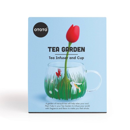 Tea garden - tasse en verre et boule a thé