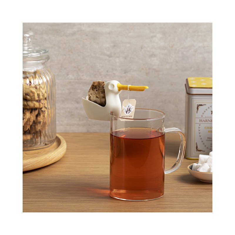 Peleg Design Pelicup : Porte-sachet de thé – Support amusant en forme de  pélican pour tasse avec repose-sachet de thé, support en silicone pour