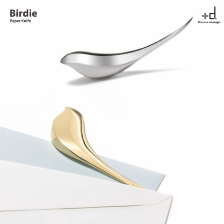 Birdie Ouvre lettre en LAITON argenté - dernière pièce!