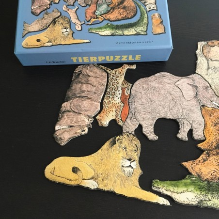 Tierpuzzle- Puzzle de 33 animaux